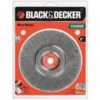Crimp Wire Wheel Brush, 6in. Coarse