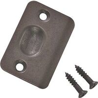 Round Corner Strike Plate, Bronze