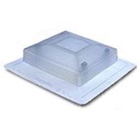 Canplas 5975C Square Skylight Vent, 75 sq-in, 20-1/2 in X 19-1/2 in, Polypropylene Dome