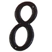 4in. house number black #8