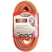 Extension Cord, 12/3 Gauge x 100 Orange & Blue