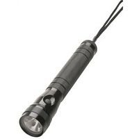 3 c twin task black white led flashlight 