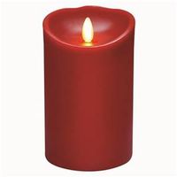 CANDLE 6IN HT MOVING FLAME RED