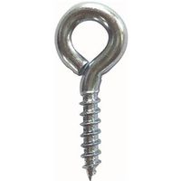 #12 large steel eye screws zinc