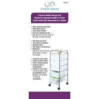 Homebasix G005-CH Storage Cart