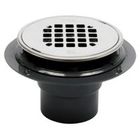 abs shower drain with stainless steel strainer, 2in.or 3in.