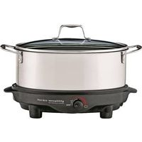 slow cooker, 6 qt steel