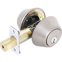 Double Cylinder Deadbolt Satin Nickel Visual Pack