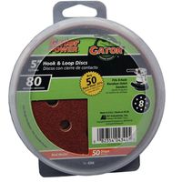 gatorgrit hook & loop sanding disc 80 grit, 5in.