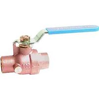 Ball Valve Cxc Ends with Waste, 3/4"