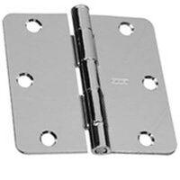 radius hinge, 3 1/2in. x 3 1/2in. nickel