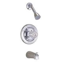 one handle tub & shower faucet, chrome