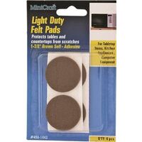 Light Duty Felt Pads, 1 3/8"