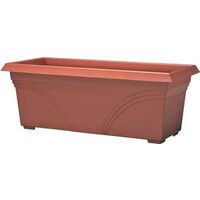 Medallion Deck Planter, 18in. Terra Cotta