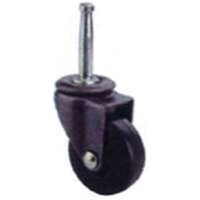 Stem Caster, 1 5/8in. Rubber & Copper