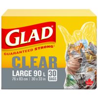 4940599 - GLAD EASY TIE CLEAR BAG