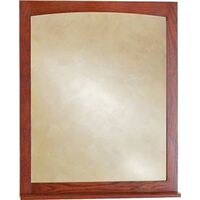 Wall Mirror with Ledge, Oak