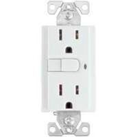 Aspire GFCI Duplex Outlet, White Satin