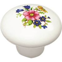 4978771 - 1-3/8 FLORAL CERAMIC KNOB