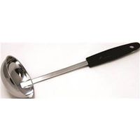 4982989 - SOUP LADLE CHROME W/BLK HANDLE