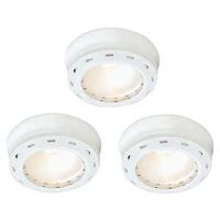 Three Light Xenon Puck Light Kit, White