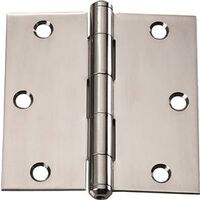 Square Door Hing, 3 1/2in. Stainless Steel