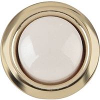 4999322 - WIRED BUTTON GOLD RIM WHITE