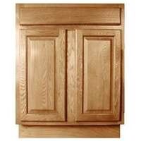 One Door Base Cabinet, Oak 27in.