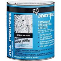 Dap Beats The Nail Construction Adhesive, 1 Gal Tan