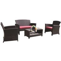 CHAT SET WICKER DP SEATING 4PC