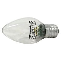 Osram Sylvania 78563 LED Lamp, 0.6 W, 120 V, C7, Candelabra Screw E12, 15000 hr