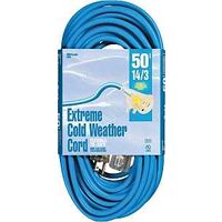 Coldflex Extension Cord, 15A x 50 Blue