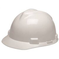 Hard Hat with Fast-Trac Suspension, White