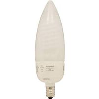 dimmable candelabra base compact fluorescent light bulb, 5w soft white