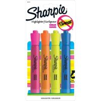 Assorted Highlighters, 4 Pk