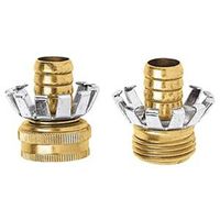 hose coupler clinch-brass, 1/2in.