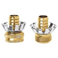 hose coupler clinch-brass, 1/2in.