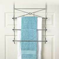 over door rack, satin nickel