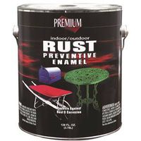 premium rust preventive enamel, flat black 1 gal