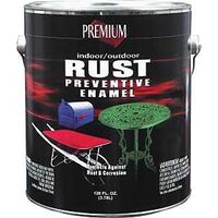 Premium Rust Preventive Enamel, Flat Black 1 Gal
