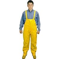 pvc yellow rain bibb overalls, xxx large