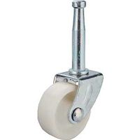 Stem Caster, 1 5/8in. Black & Zinc