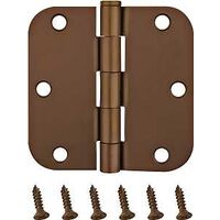 Radial Corner Door Hinge, 4in. x 4in. Bronze
