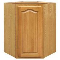 corner wall cabinet, oak 24in. x 24in. x 30in.