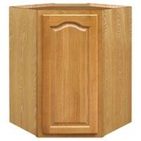 corner wall cabinet, oak 24in. x 24in. x 30in.