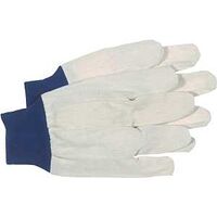cotton gloves with knit wrist, small