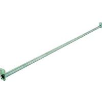 White 72-120in. Adjustable Closet Rod