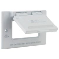 5233424 - GFCI HORIZ MT COVER WHITE