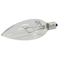 Decor Candleabra Base Clear, 40 Watt