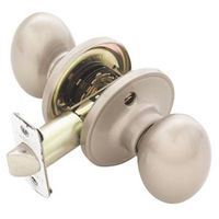 egg shape passage knob satin nickel